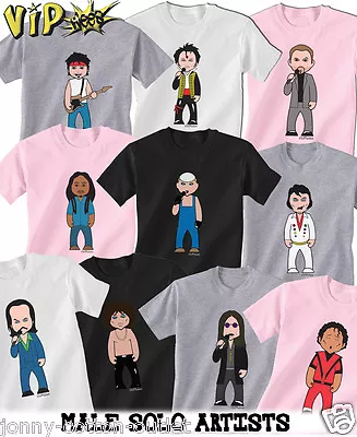 Buy VIPwees Childrens Quality T-shirt Male Solo Artists Caricatures Choose Design • 11.99£