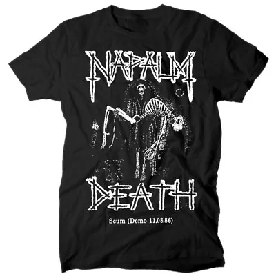 Buy Napalm Death Scum Demo T Shirt BLACK All Sizes S-5XL • 18.67£