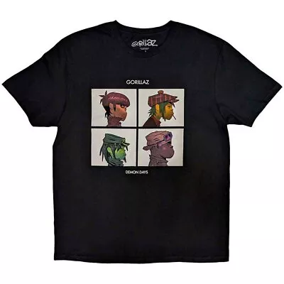Buy Gorillaz Official Unisex T-Shirt: Demon Days  - Black  Cotton • 14.99£