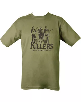 Buy The Killers T-shirt - Olive • 10.99£