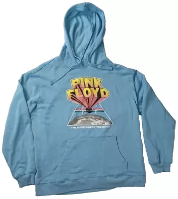 Buy Pink Floyd The Dark Side Of The Moon Baby Blue Hoodie Size XL • 11.18£