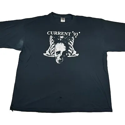 Buy Vintage Y2K Current 93 T-Shirt Sz XXL Sol Invictus Death In June Coil Psychic TV • 186.71£