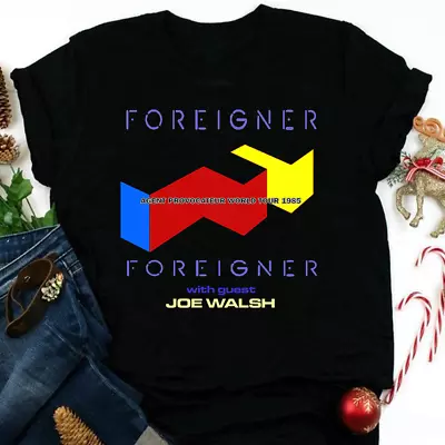 Buy Foreigner With Joe Walsh Gift Fans Black Men All Size Shirt D409 • 23.33£