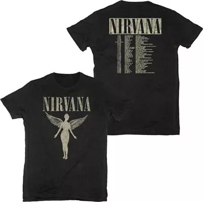 Buy Nirvana 1993 In Utero 2-Sided Tour T-Shirt, Nirvana T-Shirt All Size S-5XL • 22.32£