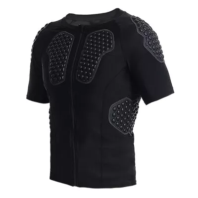 Buy Mens Padded Protector Short Sleeve Compression T-Shirt Rib Chest Protective Gear • 24.10£