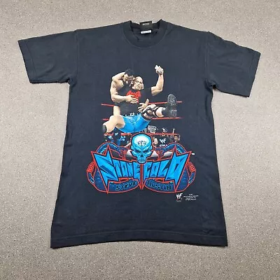 Buy Wrestling Shirt Mens Small Black Stone Cold Steve Austin The Rock 3:16 WWF Vtg • 54.99£