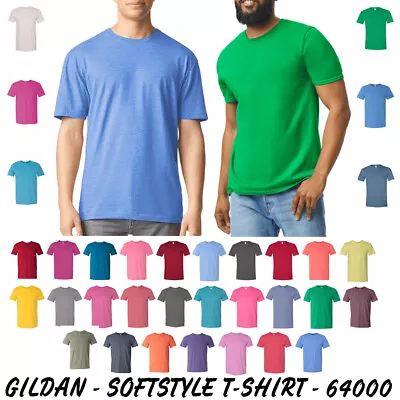 Buy Gildan - Softstyle T-Shirt - 64000 Basic Unisex Classic Fit T-Shirt • 7.12£