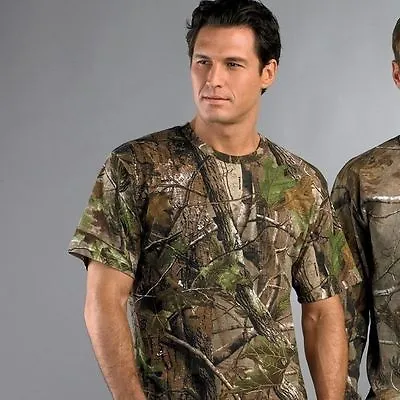 Buy Camouflage Real-tree T-shirt S-5xl  Military Army Combat Woodland Top Quality • 9.99£