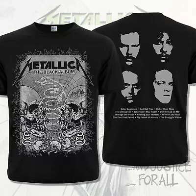 Buy Black T-Shirt Metallica, The Black Album (1991) Band. Thrash Metal. Heavy Metal • 18.66£