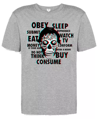 Buy Film Movie Funny Birthday Horror T Shirt For They Live Fans John Carpenter • 7.49£