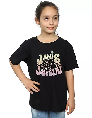 Buy Janis Joplin Girls Pastel Logo T-Shirt • 12.99£