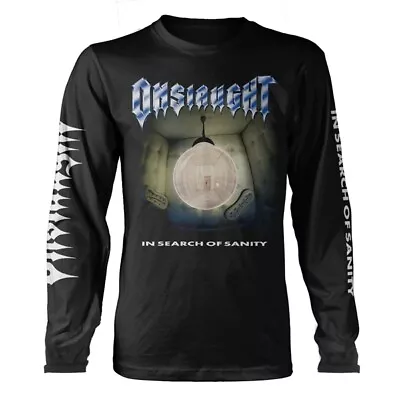 Buy Onslaught 'In Search Of Sanity' Black Long Sleeve T Shirt - NEW • 24.99£