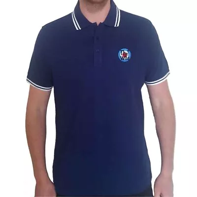Buy The Who Polo Shirt -M- Target Logo Blue • 18.41£