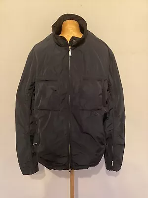Buy Nigel Hall Mens Black XXL Lined Smart Bomber Style Full Jacket - Hip Length • 4.99£