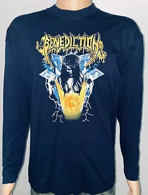 Buy BENEDICTION 'Organized Chaos' Vintage L/S Shirt Large • 154.04£
