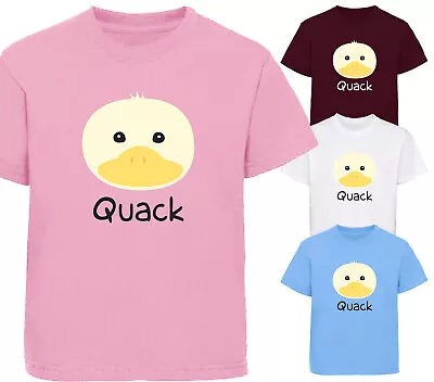 Buy Childrens Duck 'Quack' T-Shirt Farm Animal Boys Girls T Shirt Kids Top Gift • 9.25£