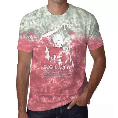 Buy Bob Marley 'Exodus Playlist' Dip Dye T Shirt - NEW OFFICIAL • 15.49£