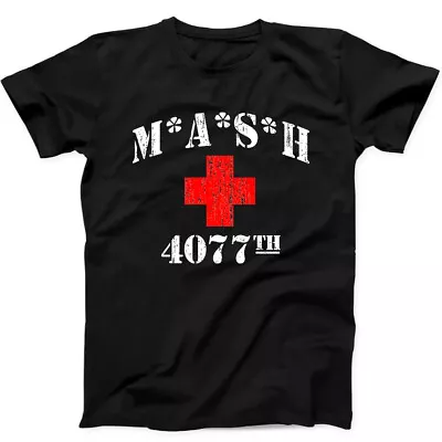 Buy Mash 4077th T Shirt 70s Tv Series Show USA Comedy Gift Tee Black T Shirt 96 • 12.70£