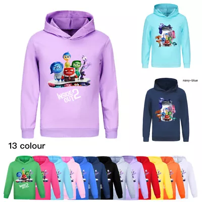 Buy Boys Girls Inside Out2 Hoodies Sweatshirt Kid Casual Long Sleeve Jumper Pullover • 3.79£