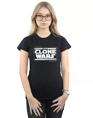 Buy Star Wars Women's Clone Wars Logo T-Shirt • 14.98£