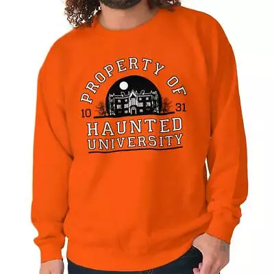 Buy Property Haunted University College Halloween Womens Or Mens Crewneck Sweatshirt • 27.95£