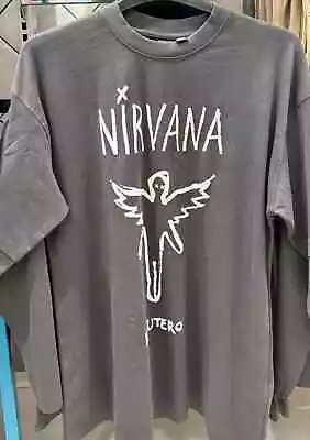 Buy Nirvana In Utero Sketched T-Shirt UK Size 4-20 2XS-XL • 22.99£