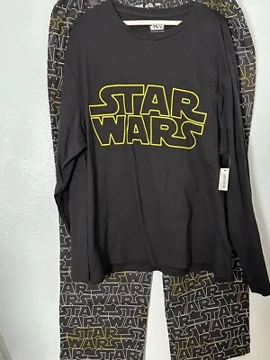 Buy Star Wars Pajamas Set Long Sleeve Shirt Lounge Pants Sleepwear Womens Size XL • 10.18£