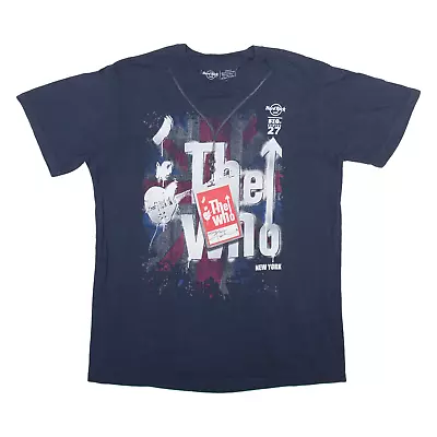 Buy HARD ROCK CAFE The Who Mens Band T-Shirt Blue M • 14.99£