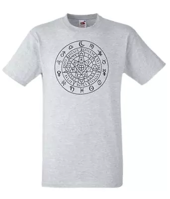Buy Mens The Pagan Protector Spell Ward Wicca Wiccan Witchcraft Grey Unisex T-Shirt • 12.95£