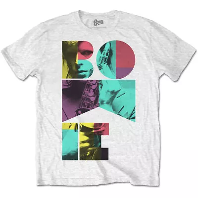 Buy David Bowie Mens White Short Sleeve Colour Saxophone T-Shirt Retro Ziggy Small • 9.95£