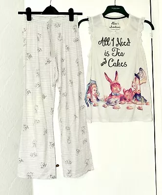 Buy Alice's Adventures Disney Pyjamas / Lounge Set Size Small • 3.75£