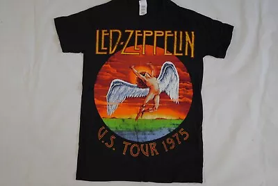 Buy Led Zeppelin U.s. Tour 1975  T Shirt New Official Plant Page Bonhma Jones • 10.99£