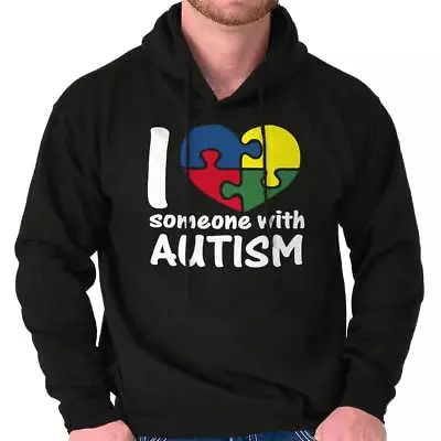 Buy I Love Someone With Autism Suport Gift Idea Hoodie Hooded Sweatshirt Men Women • 28£