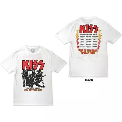 Buy KISS Unisex T-Shirt: End Of The Road You Got The Best (Back Print) (X-Large) • 18.88£
