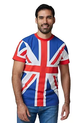 Buy Union Jack T-Shirt Crew Neck Kids Sizes 100% Cotton New Quick Dispatch • 12.99£