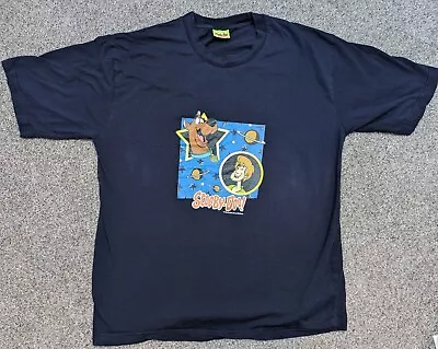 Buy Vintage 90s Scooby-Doo Shaggy 1999 Hanna Barbera T-shirt XL Blue • 40£