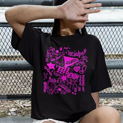 Buy Stray Doodles Kids T-Shirt - Neon Pink Tee Rock-Star K-POP Music Lyrics Present • 8.99£