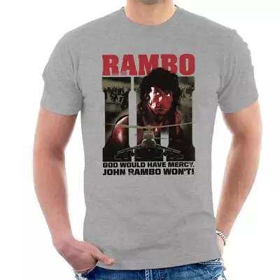 Buy All+Every Rambo III God Would Have Mercy John Rambo Wont Men's T-Shirt • 17.95£