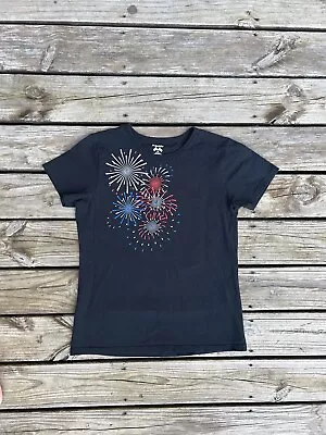 Buy 4th Of July Graphic T Shirt CottonFire Works Blk Women’s Sz XL Patriotic USA • 11.18£