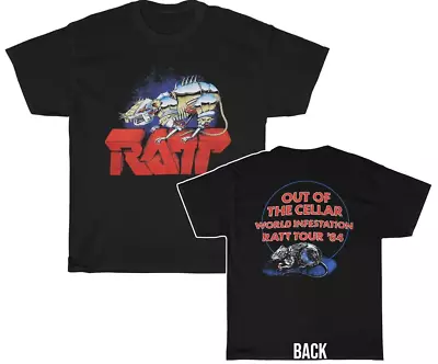 Buy RARE Ratt' 1984 Out Of The Cellar World Infestation Tour T-Shirt S-5XL • 25.11£