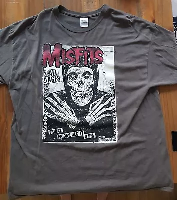Buy Misfits T Shirt 2xl Grey Danzig Horror Punk Goth Volbeat Afi Blitzkid Calabrese  • 12.50£