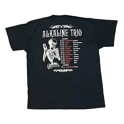 Buy Vintage Alkaline Trio Shirt XL Y2K Tour Punk Rock Band Tee Blink 182 Green Day • 56.01£