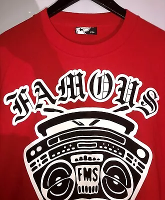 Buy RARE Famous Stars And Straps Boombox Shirt New 2 XL Travis Barker Blink 182 • 69.89£