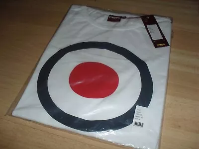 Buy Mens Merc London Target T-shirt - White (mod, Keith Moon) • 25£