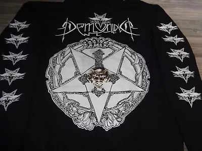 Buy Demoniac Zipper Hoodie Sweatshirt Black Metal Celtic Frost Nifelheim Sodom UrN • 50.67£