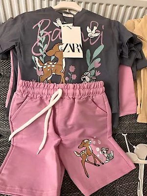 Buy Bambi Suit For Girls T-shirt Plus Shorts From 2 To 8 Years • 12£