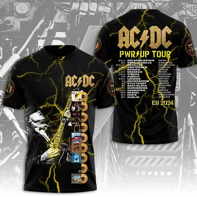 Buy ACDC Pwr Up World Tour 2024, AC/DC 51 Years Anniversary 1973 2024 T-shirt Hoodie • 45£