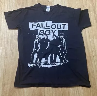 Buy Fall Out Boy Band T Shirt Medium Tour Cotton Black Rock Band Music Pop • 29.99£