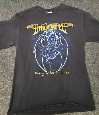 Buy Dragonforce Valley Of The Damned Shirt Adult Medium Black Concert Tee Casual H5 • 16.74£