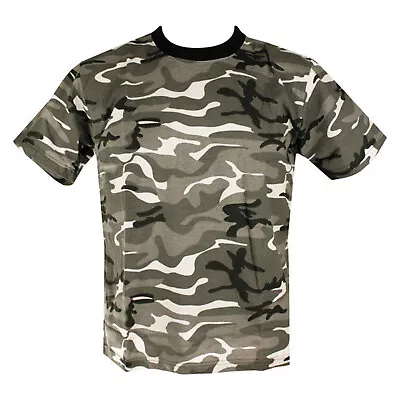 Buy Kombat Mens Short Sleeve Camo T-Shirt Army Military Airsoft Hunting Fishing Tee • 9.90£